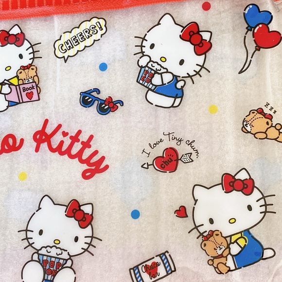 NWT Sanrio Hello Kitty clear pouch 
Size H5” x W8” - Picture 3 of 9